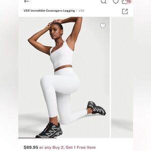 Victoria's Secret White Leggings